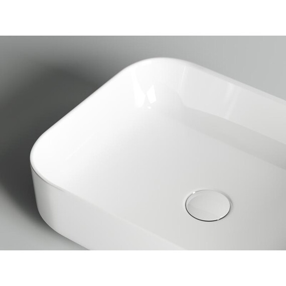 УМЫВАЛЬНИК ЧАША НАКЛАДНАЯ ПРЯМОУГОЛЬНАЯ CERAMICA NOVA ELEMENT 500X390X130 ММ