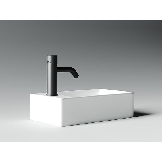 УМЫВАЛЬНИК НАКЛАДНОЙ ПРЯМОУГОЛЬНЫЙ (ОТВЕРСТИЕ ПОД СМЕСИТЕЛЬ L) CERAMICA NOVA ELEMENT 375X215X100 ММ