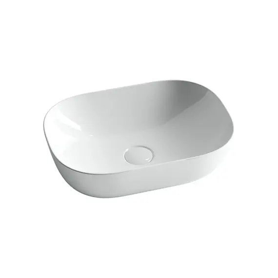 УМЫВАЛЬНИК ЧАША НАКЛАДНАЯ ПРЯМОУГОЛЬНАЯ CERAMICA NOVA ELEMENT 455X325X135 ММ