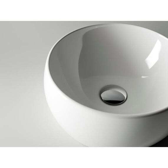 УМЫВАЛЬНИК ЧАША НАКЛАДНАЯ КРУГЛАЯ CERAMICA NOVA ELEMENT 395X395X155 ММ