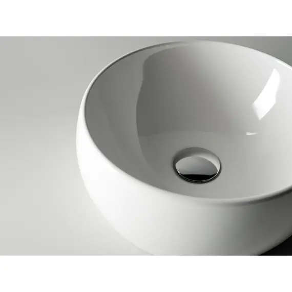 УМЫВАЛЬНИК ЧАША НАКЛАДНАЯ КРУГЛАЯ CERAMICA NOVA ELEMENT 395X395X155 ММ