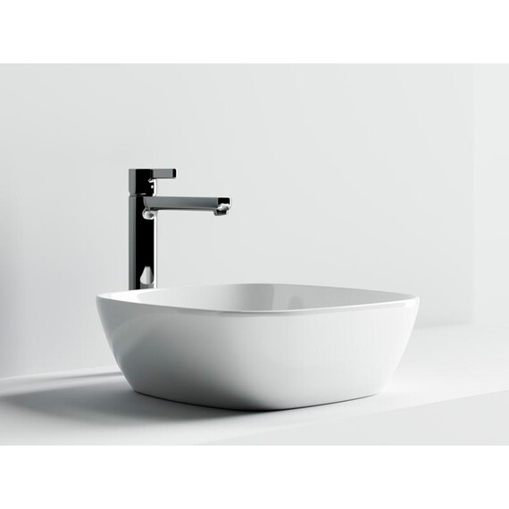 УМЫВАЛЬНИК ЧАША НАКЛАДНАЯ КВАДРАТНАЯ CERAMICA NOVA ELEMENT 400X400X140 ММ