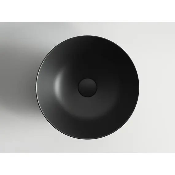 УМЫВАЛЬНИК ЧАША НАКЛАДНАЯ КРУГЛАЯ (ЦВЕТ ЧЁРНЫЙ МАТОВЫЙ) CERAMICA NOVA ELEMENT 358X358X155 ММ