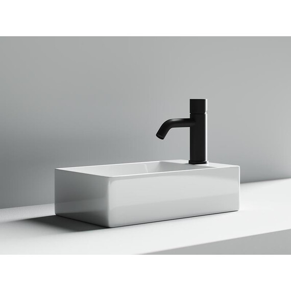 УМЫВАЛЬНИК НАКЛАДНОЙ ПРЯМОУГОЛЬНЫЙ (ОТВЕРСТИЕ ПОД СМЕСИТЕЛЬ R) CERAMICA NOVA ELEMENT 375X215X100 ММ