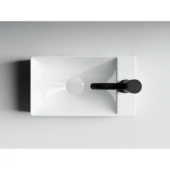 УМЫВАЛЬНИК НАКЛАДНОЙ ПРЯМОУГОЛЬНЫЙ (ОТВЕРСТИЕ ПОД СМЕСИТЕЛЬ R) CERAMICA NOVA ELEMENT 375X215X100 ММ