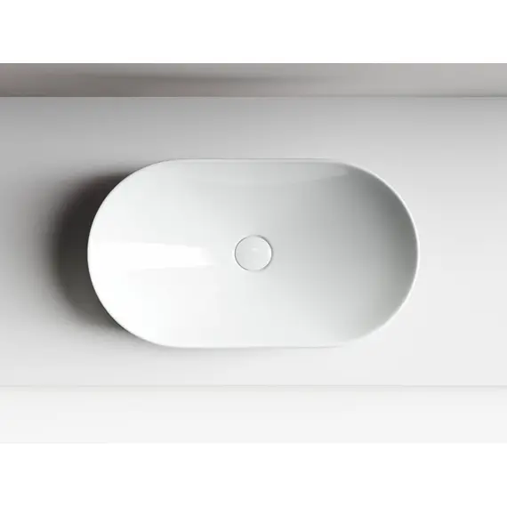 УМЫВАЛЬНИК ЧАША НАКЛАДНАЯ ОВАЛЬНАЯ CERAMICA NOVA ELEMENT 620X360X145 ММ