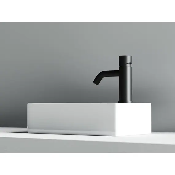 УМЫВАЛЬНИК НАКЛАДНОЙ ПРЯМОУГОЛЬНЫЙ (ОТВЕРСТИЕ ПОД СМЕСИТЕЛЬ R) CERAMICA NOVA ELEMENT 375X215X100 ММ