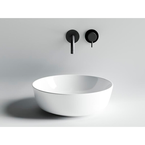 УМЫВАЛЬНИК ЧАША НАКЛАДНАЯ КРУГЛАЯ CERAMICA NOVA ELEMENT 415X415X135 ММ