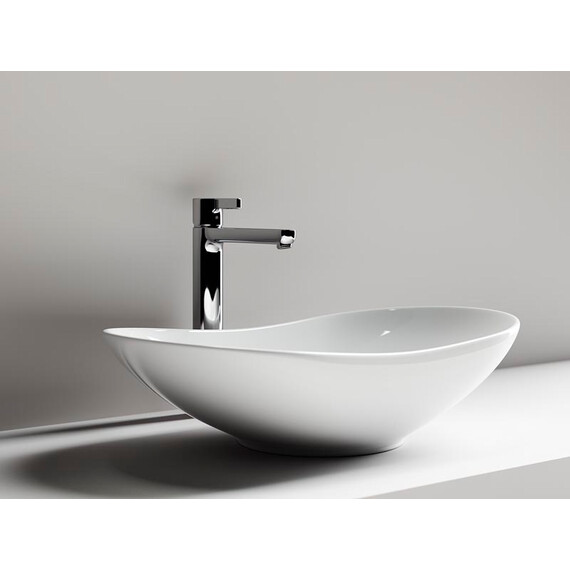 УМЫВАЛЬНИК ЧАША НАКЛАДНАЯ ОВАЛЬНАЯ CERAMICA NOVA ELEMENT 620X360X145 ММ