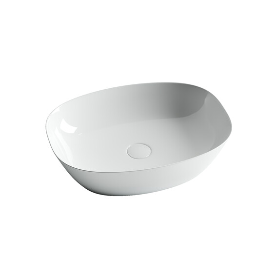 УМЫВАЛЬНИК ЧАША НАКЛАДНАЯ ОВАЛЬНАЯ CERAMICA NOVA ELEMENT 500X380X140 ММ