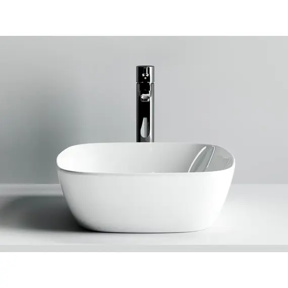 УМЫВАЛЬНИК ЧАША НАКЛАДНАЯ КВАДРАТНАЯ CERAMICA NOVA ELEMENT 400X400X140 ММ