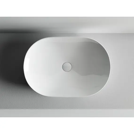 УМЫВАЛЬНИК ЧАША НАКЛАДНАЯ ОВАЛЬНАЯ CERAMICA NOVA ELEMENT 600X415X135 ММ