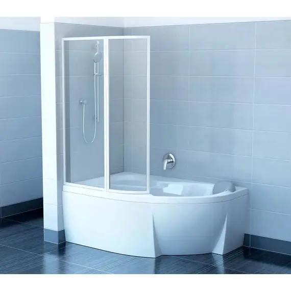 ШТОРКА ДЛЯ ВАННЫ RAVAK VSK2 ROSA 150 L ТРАНСПАРЕНТ