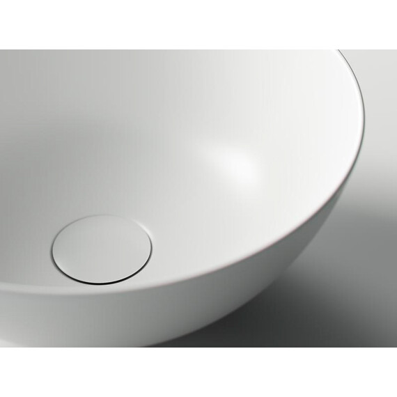 УМЫВАЛЬНИК ЧАША НАКЛАДНАЯ КРУГЛАЯ (ЦВЕТ БЕЛЫЙ МАТОВЫЙ) CERAMICA NOVA ELEMENT 358X358X155 ММ