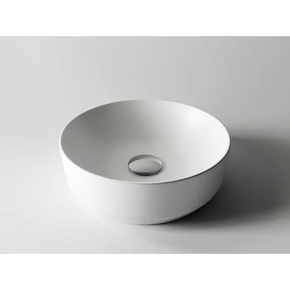УМЫВАЛЬНИК ЧАША НАКЛАДНАЯ КРУГЛАЯ (ЦВЕТ БЕЛЫЙ МАТОВЫЙ) CERAMICA NOVA ELEMENT 355X355X125 ММ