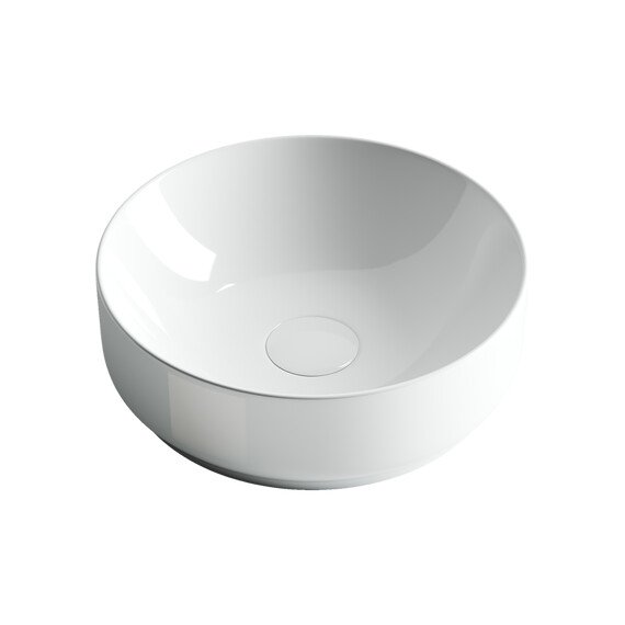 УМЫВАЛЬНИК ЧАША НАКЛАДНАЯ КРУГЛАЯ CERAMICA NOVA ELEMENT 355X355X125 ММ