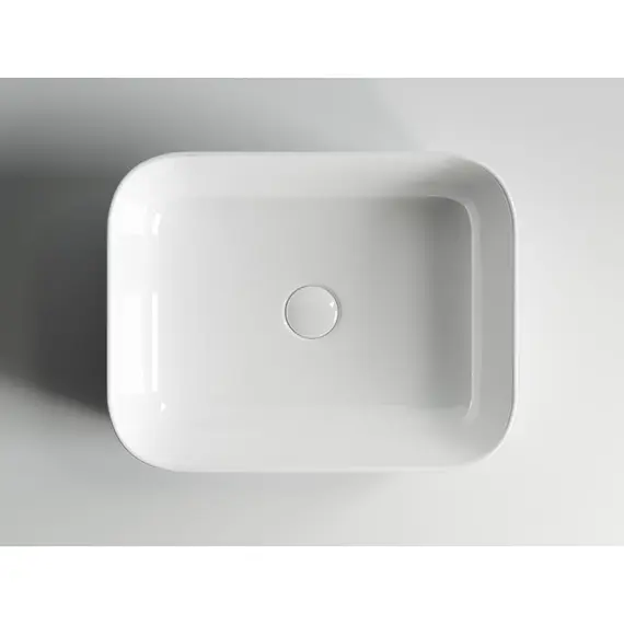 УМЫВАЛЬНИК ЧАША НАКЛАДНАЯ ПРЯМОУГОЛЬНАЯ CERAMICA NOVA ELEMENT 500X390X130 ММ