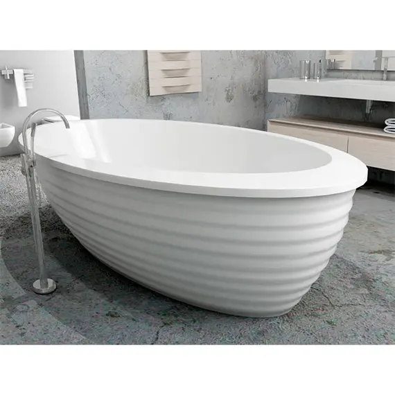 ВАННА АКРИЛОВАЯ VAYER BOOMERANG OVAL ETNA 194X100 С ДЕКОРАТИВНОЙ ПАНЕЛЬЮ