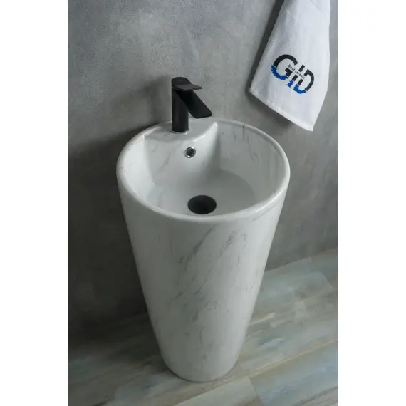 КЕРАМИЧЕСКАЯ НАПОЛЬНАЯ РАКОВИНА GID NB131WGS ПОД КАМЕНЬ ГЛЯНЦЕВАЯ