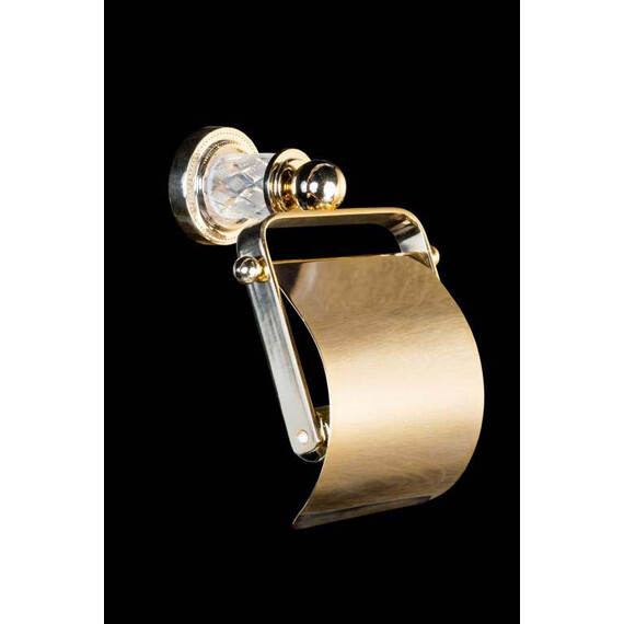 ДЕРЖАТЕЛЬ ДЛЯ ТУАЛЕТНОЙ БУМАГИ С КРЫШКОЙ BOHEME MURANO CRISTAL