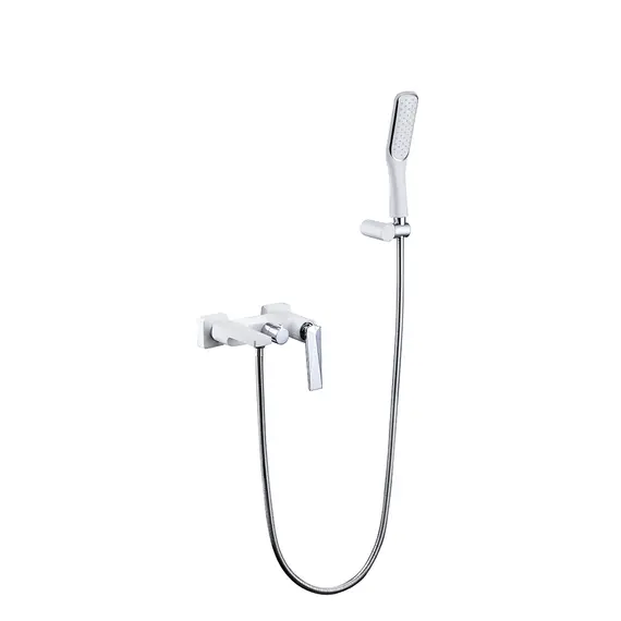 СМЕСИТЕЛЬ ДЛЯ ВАННЫ С ДУШЕВЫМ ГАРНИТУРОМ BOHEME VENTURO БЕЛЫЙ-ХРОМ