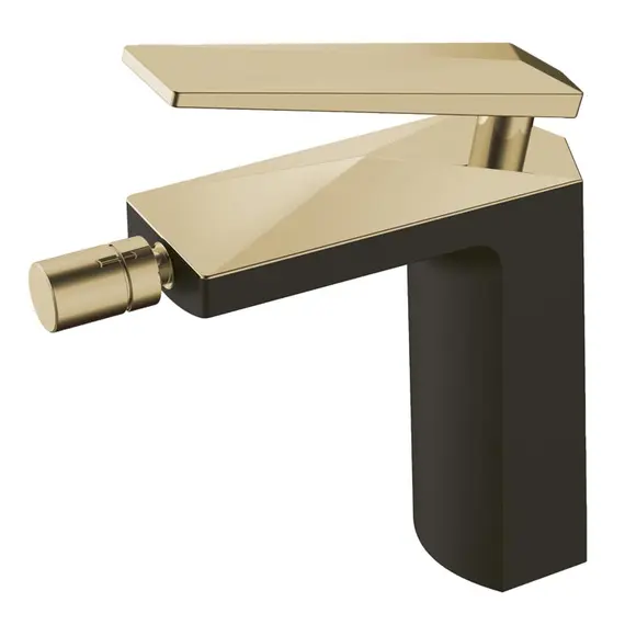 СМЕСИТЕЛЬ ДЛЯ БИДЕ BOHEME VENTURO ЧЕРНЫЙ/ЗОЛОТО