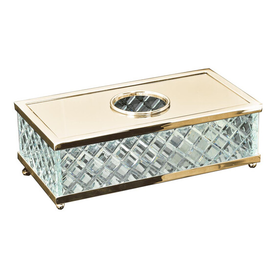 САЛФЕТНИЦА ЗОЛОТО BOHEME MURANO CRISTAL