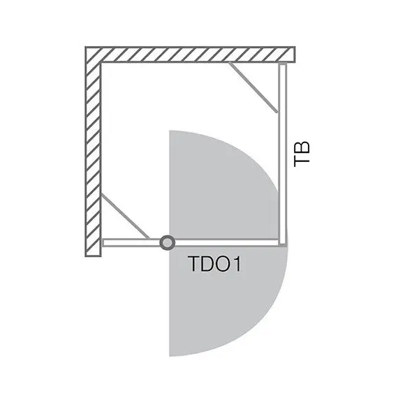 ДУШЕВОЙ УГОЛОК ROLTECHNIK TOWER LINE TDO1/900+TB/900