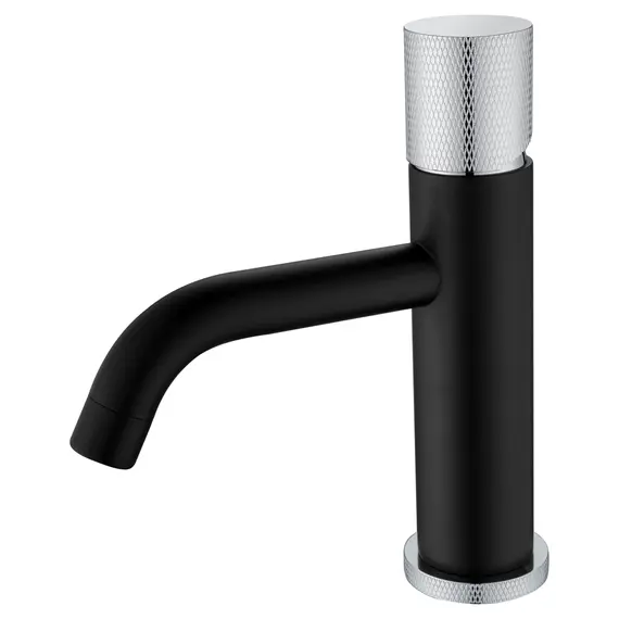 СМЕСИТЕЛЬ ДЛЯ УМЫВАЛЬНИКА НИЗКИЙ BOHEME STICK BLACK TOUCH CHROME