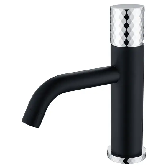 СМЕСИТЕЛЬ ДЛЯ УМЫВАЛЬНИКА НИЗКИЙ BOHEME STICK BLACK DIAMOND CHROME