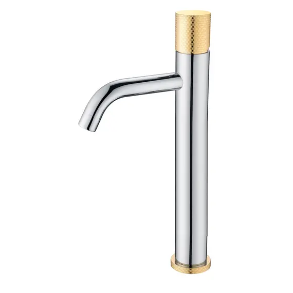 СМЕСИТЕЛЬ ДЛЯ УМЫВАЛЬНИКА ВЫСОКИЙ BOHEME STICK CHROME TOUCH GOLD