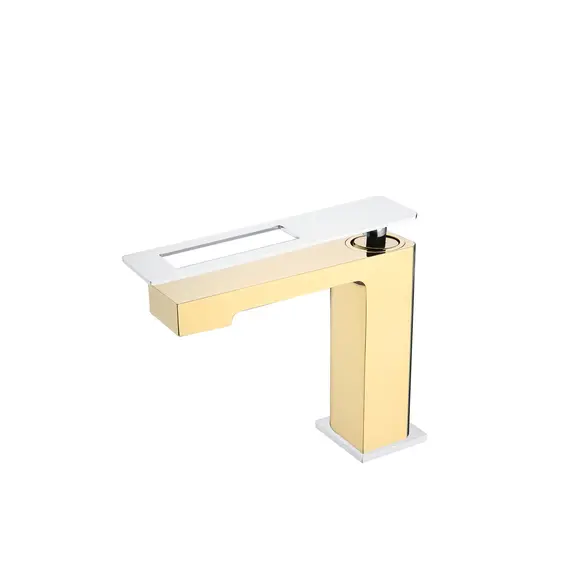 СМЕСИТЕЛЬ BOHEME Q ДЛЯ УМЫВАЛЬНИКА НИЗКИЙ GOLDCHROME