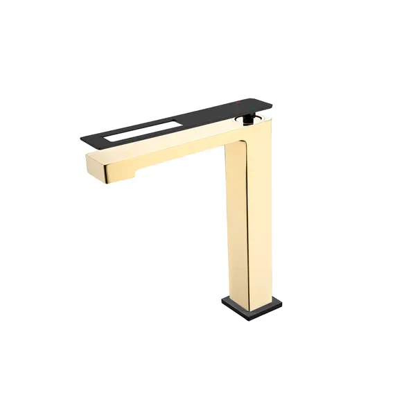 СМЕСИТЕЛЬ BOHEME Q ДЛЯ УМЫВАЛЬНИКА ВЫСОКИЙ GOLDBLACK