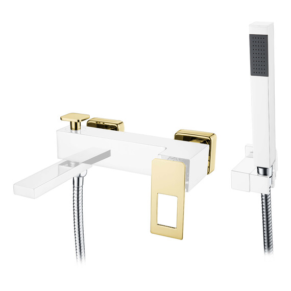 СМЕСИТЕЛЬ ДЛЯ ВАННЫ С ДУШЕМ BOHEME Q CHROMEGOLD
