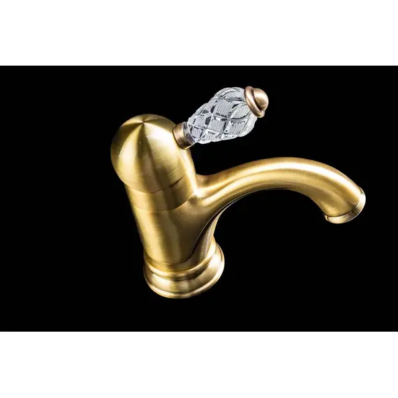 СМЕСИТЕЛЬ ДЛЯ УМЫВАЛЬНИКА BOHEME CRYSTAL БРОНЗА (ОДНОРУЧКОВЫЙ)