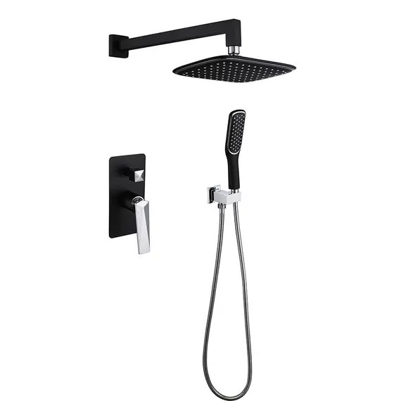 СМЕСИТЕЛЬ ВСТРАИВАЕМЫЙ (КОМПЛЕКТ) BOHEME VENTURO ЧЕРНЫЙ/ХРОМ