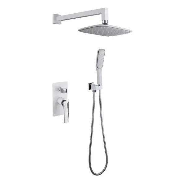 СМЕСИТЕЛЬ ВСТРАИВАЕМЫЙ (КОМПЛЕКТ) BOHEME VENTURO  БЕЛЫЙ/ХРОМ