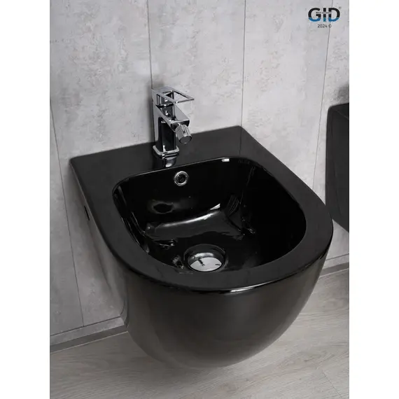 БИДЕ ПОДВЕСНОЕ GID BDP-96BL ЧЕРНЫЙ ГЛЯНЕЦ