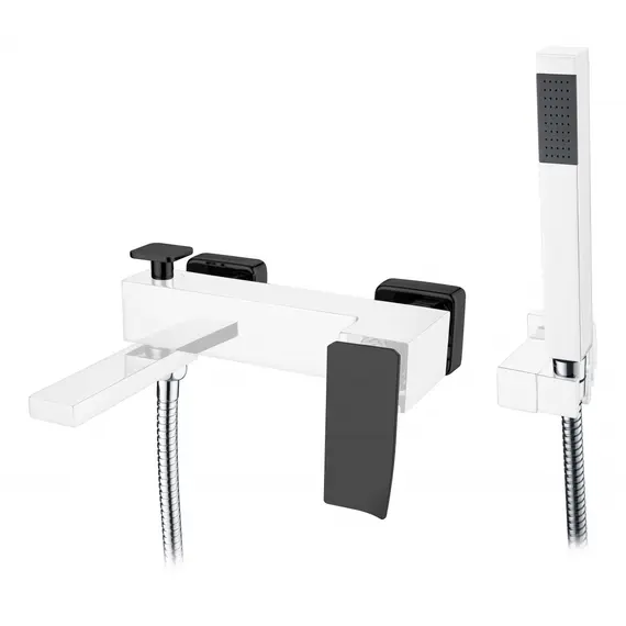 СМЕСИТЕЛЬ ДЛЯ ВАННЫ С ДУШЕМ BOHEME Q CHROMEBLACK