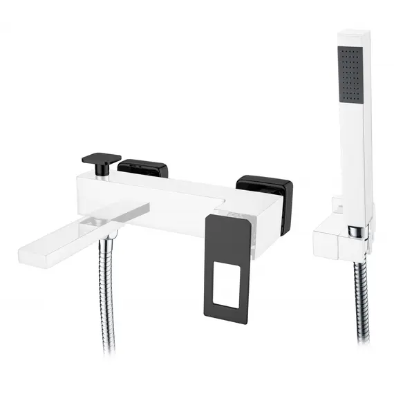 СМЕСИТЕЛЬ ДЛЯ ВАННЫ С ДУШЕМ BOHEME Q CHROMEBLACK