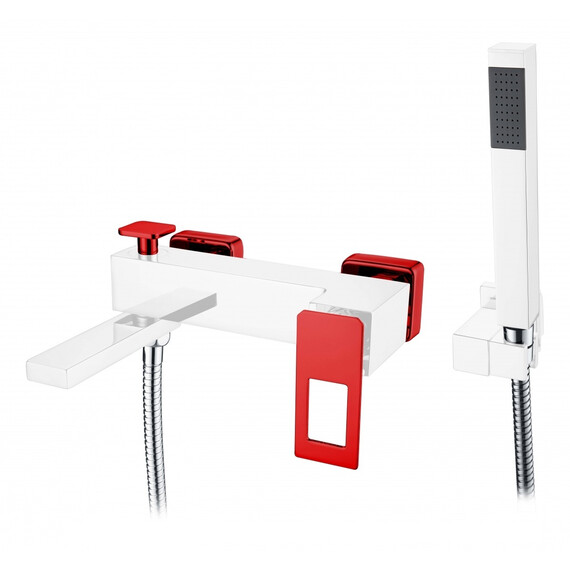 СМЕСИТЕЛЬ ДЛЯ ВАННЫ С ДУШЕМ BOHEME Q CHROMERED