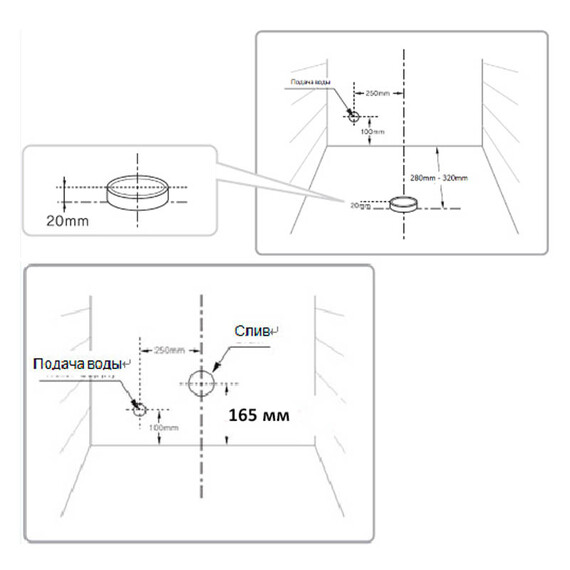 SENSPA TANKLESS TCB-080SA С НОЧНОЙ ПОДСВЕТКОЙ