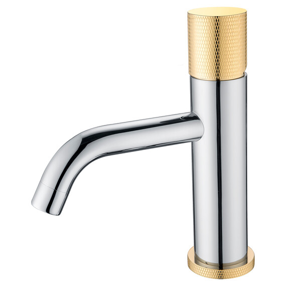 СМЕСИТЕЛЬ ДЛЯ УМЫВАЛЬНИКА НИЗКИЙ BOHEME STICK CHROME TOUCH GOLD