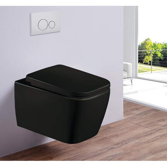 УНИТАЗ-ПОДВЕСНОЙ ESBANO TIRON-C ЧЕРНЫЙ МАТОВЫЙ