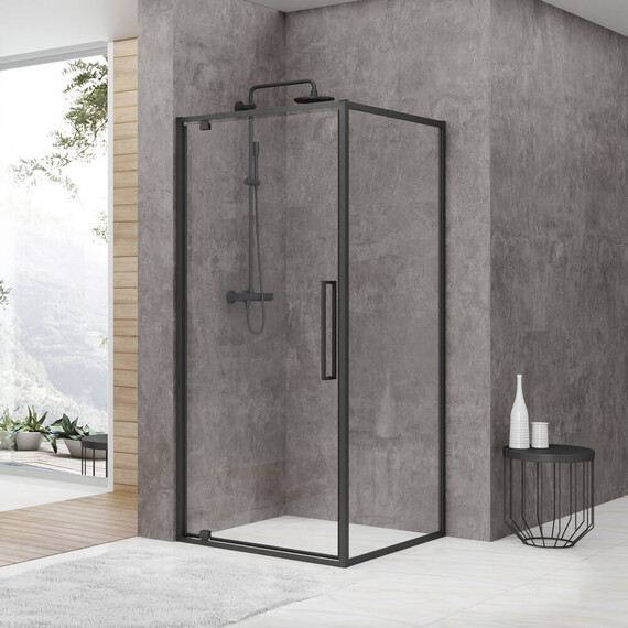 ДУШЕВОЙ УГОЛОК BLACK & WHITE STELLAR WIND S877 BLACK 90X90X195