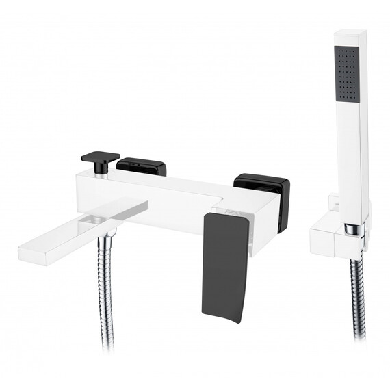 СМЕСИТЕЛЬ ДЛЯ ВАННЫ С ДУШЕМ BOHEME Q CHROMEBLACK