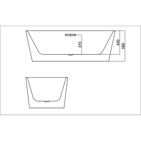 АКРИЛОВАЯ ВАННА BLACK & WHITE SB103 170X80