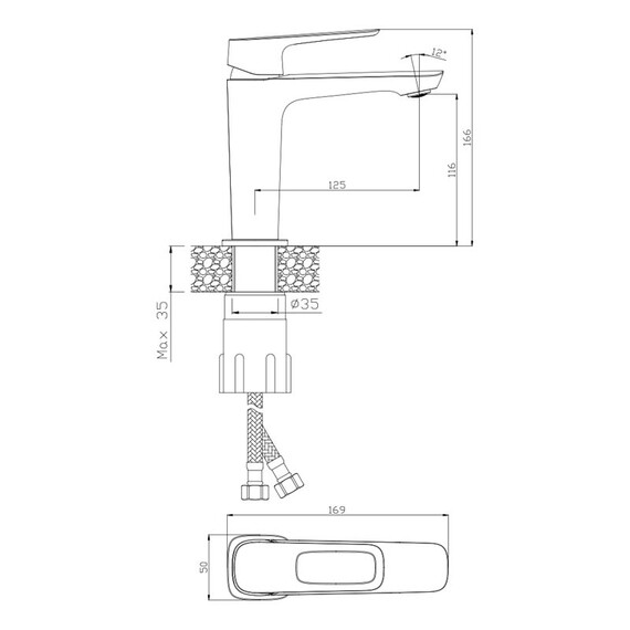 СМЕСИТЕЛЬ ДЛЯ РАКОВИНЫ OLIVE'S ARTIS 06100AT