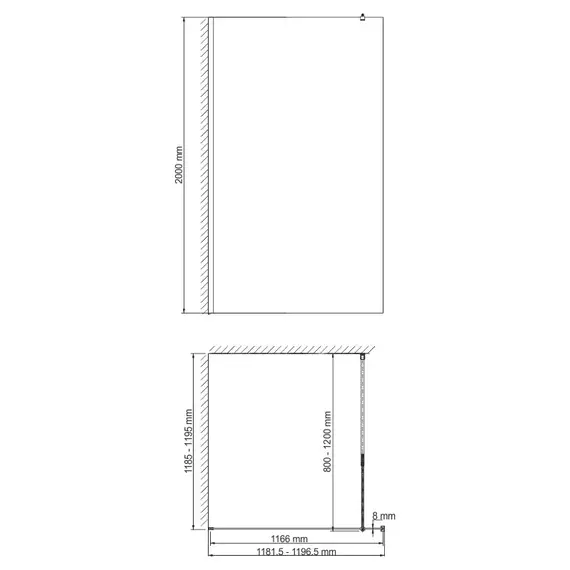 ДУШЕВАЯ ПЕРЕГОРОДКА WASSERKRAFT ROSSEL 28W40