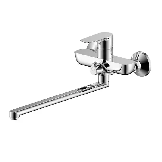 СМЕСИТЕЛЬ ДЛЯ ВАННЫ С ДЛИННЫМ ИЗЛИВОМ OLIVE'S BARROS 22221BR